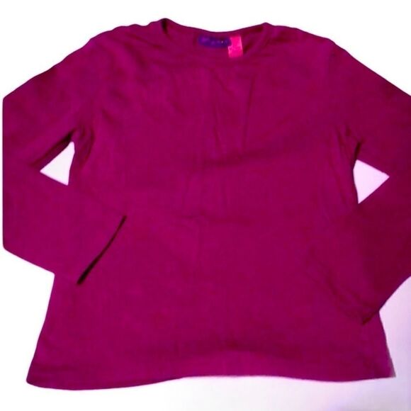 3/$15 or 5/$20 Girls magenta long sleeve tee by greendog size 6X - Picture 1 of 3